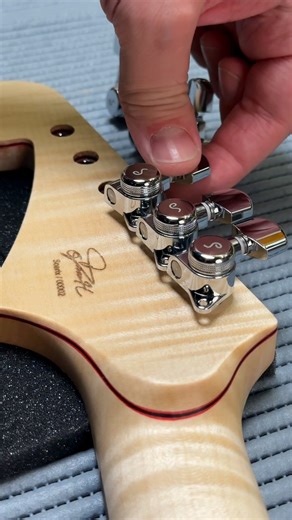 70K views · 2.6K reactions | Schaller Tuners Installation on a Soarix Neck . . . . . . . #luthier #guitar #handmade #luthiery #music #guitarporn #woodworking #guitarra #guitarist #guitars #guitarmaker #electricguitar #customguitar #guitarsofinstagram #guitarplayer #bass #lutherie #wood #customguitars #guitarbuilder #handmadeguitar #guitarrepair #fender #guitartech #acousticguitar #violin #guitarsdaily #guitarbuilding #guitarmaking | Barada Guitars | Facebook