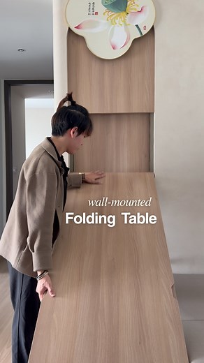 174K views · 11K reactions | A wall-mounted folding table that hides away seamlessly✨ Project: Avenue South Residences | Condo Designer: @kleiv.interior #sginteriordesign #artdecordesignsg #sgrenovationideas #InteriorDesignSG #sginteriors #homereno #sgcarpentry #cosyinteriors #InteriorDesignInspiration #InteriorDesign #condodesign #foldingtable | ArtDecor Design Studio Pte Ltd | Facebook