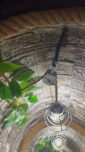 Newly Constructed Infinity Wine Barrel built by Staggering Bulldog Wood Products ! Here is a Sneek Peek of the inside of this INFINITY WINE BARREL! You will see Rock Work, Industrial Caged light, Rebar Ladder, Rope Light suspended from a Pulley! Thos one was purchased by a very Happy Customer that stopped by the view it this evening ! Let me know in the comments what you think! More to be revealed this coming weekend on this amazing project ! #woodworking Staggering Bulldog Wood Products | Stagg