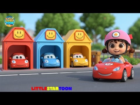 Learn Colors with Fast Race Cars 🚗🌈 | #LearnColors, #RaceCars, #KidsLearning, #LittlestarToon,