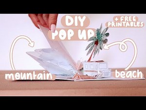 Make you own DOUBLE pop up card + FREE PRINTABLES ✨