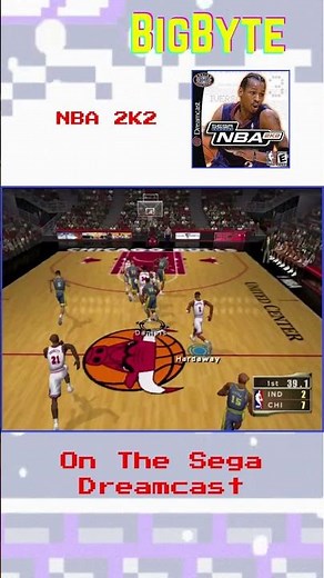 NBA 2K2 on the Sega Dreamcast. #bigbyte