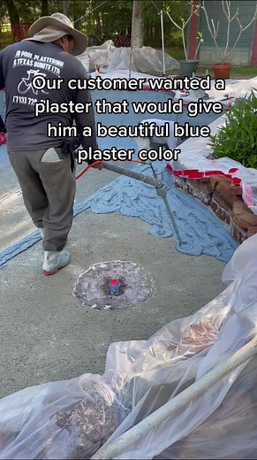 We had the opportunity to replaster this swimming pool for one of our awesome clients! 🔥 The plaster we applied is the Signature Matrix Cadet Blue by WetEdge Technologies Make sure to FOLLOW us if you need your pool renovated! #poolrenovation #poolremodel #poolplaster #poolsofinstagram #poolcontractors #pools #pooltime #backyardpool