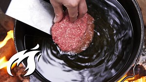 Epic Burgers Fried in the Woods – ASMR Outdoor Cooking! 🔥🍔