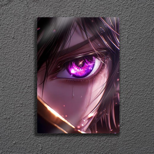 Lelouch Lamperouge Geass Eye Anime Poster, Code Geass Metal Wall Art, Rebellion Gift - Etsy