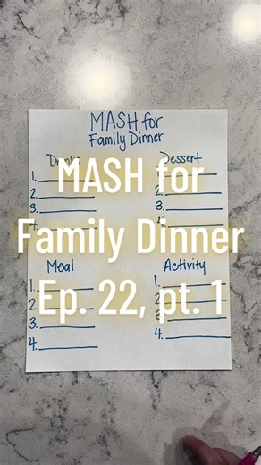 MASH Game Family Dinner: New Places to Try