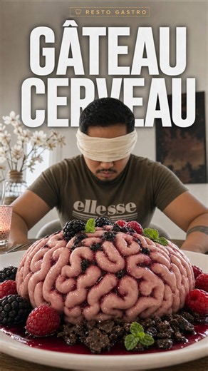 He tastes brains 🧠 but doesn't know it 🤭 #gastronomy #brain #3danimation #meshy6