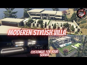 Fivem Moderen Stylish Villa _ MLO/YMAP Customize Gang Mansion _ Beautiful Interior
