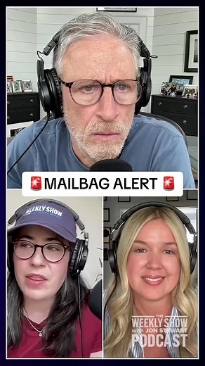 🚨MAILBAG ALERT 🚨Jon Stewart dives into his approach talking to guests with different views than his own. Full episode of this week's podcast is now out on YouTube. #TheWeeklyShow #JonStewart #Politics