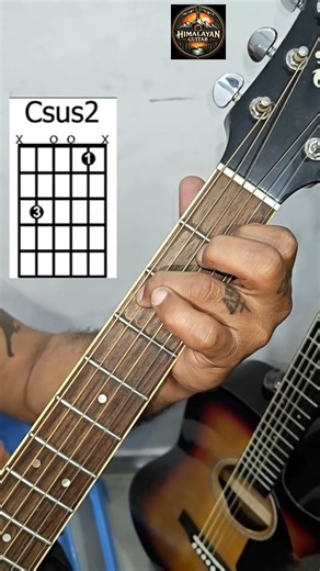 How To Play Csus2 Chord On Guitar Tutorial || Important Guitar Lesson For Beginners ||