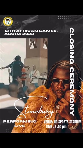 11K views · 291 reactions | Come watch Stonebwoy drop the curtain on the 13th African Games with a live performance. | GTV Ghana | Facebook