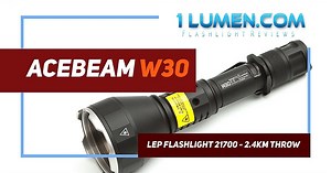 Acebeam W30 review | White Laser flashlight (LEP) reaching 2.4Km | 1Lumen
