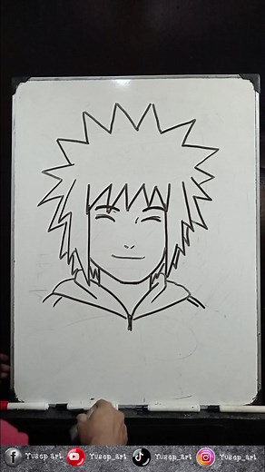 Cara Menggambar Minato Kecil - Tutorial Gambar Anime