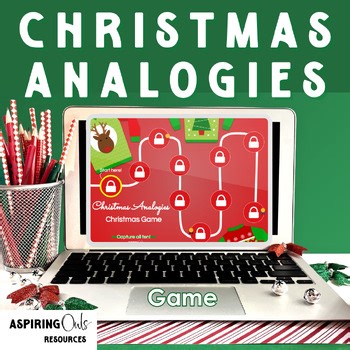 Ugly Sweater Christmas Analogies | Digital ELA Google Slides Game