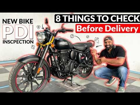 8 Thing to CHECK Before Taking Delivery of New Motorcycle - PDI Inspection