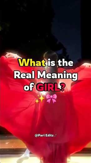 The Real Meaning of GIRL! ✨🎀 #girlpower #aesthetic #shorts