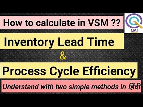 How to Calculate Inventory Lead time & Process Cycle efficiency in Value Stream Mapping (VSM)#vsm