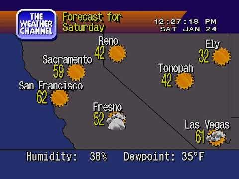 WeatherSTAR 4000 - San Jose, CA - 1/24/2026
