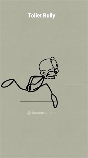 2.7M views · 53K reactions | The toilet bully 掠 | Rico animation | Facebook