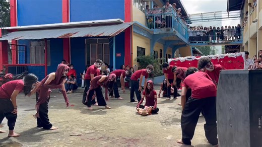 Grade 11 STEM A took the stage today with our spooky-themed performance! Kahit madulas, basa, at may unexpected slides 😅, we stayed in character and remained professional all throughout. May nagkamali, may nadulas, pero walang tumigil — we continued performing as one and nailed that routine. We’re genuinely grateful for all the compliments we received, especially for staying focused instead of losing composure. Proud of our team for choosing commitment over embarrassment. STEM A, we did that. |