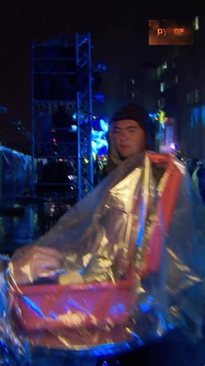 Storm hits, show goes on?