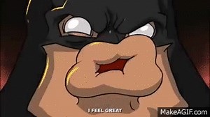 Death Metal Batman t-bag on Make a GIF