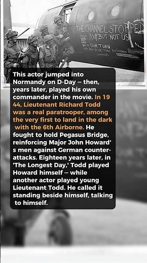 This Actor Parachuted Into D-Day — Then Filmed It #short #history #ww2