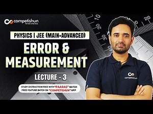 3 Examples of error and measurement | Least count | IIT advanced | JEE main | Revision by PYQ