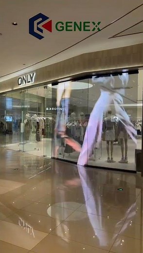 Transform Mall Window Displays: LED Transparent Screens Showcase High-End Fashion in Style! #led
