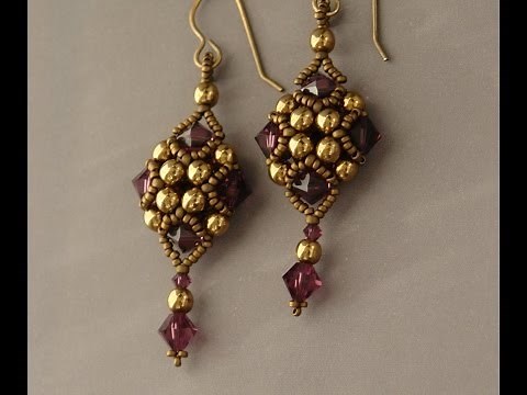 Sidonia's handmade jewelry - Beaded Art Deco Style Earrings