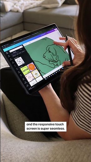 Designing stickers with HP Spectre x360 laptop