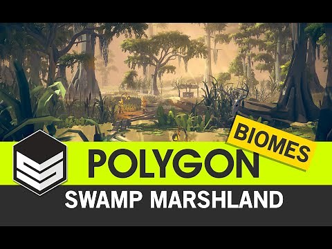 POLYGON Swamp Marshland - Nature Biome - Low Poly 3D Art by #syntystudios