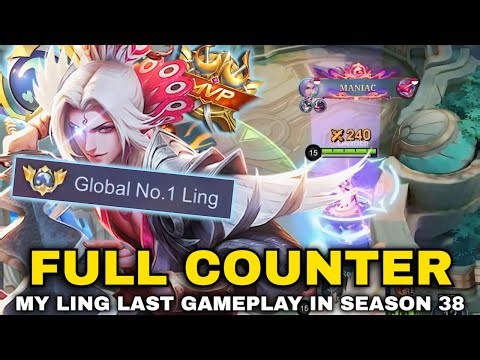 LING LORD SHEN FASTHAND MANIAC VS FULL COUNTER AND MY LAST LING GAMEPLAY IN SEASON 38