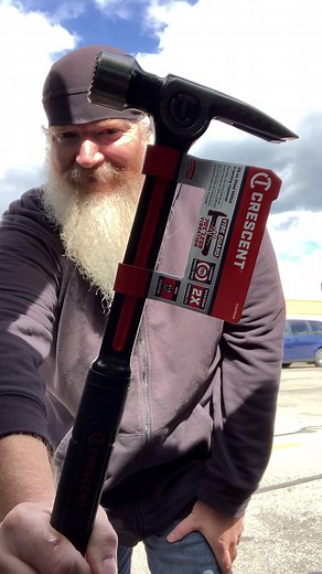 Testing out a new Crescent framing hammer. | Chris Rider