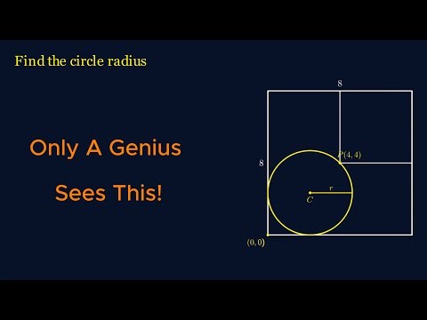 Only Geniuses See This Geometry Trick | Circle in a Square Puzzle