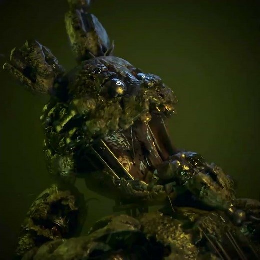 Fnaf 3 Springtrap Rare Screen Animation (Fnaf AR Model) #shorts