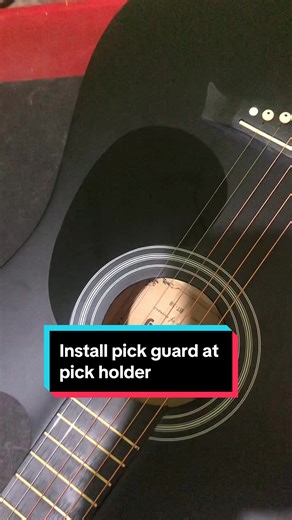 Install pick guard at pick holder #howtoinstallpickguard #bitstring #bitstringacousticguitar #clifton #cliftonguitars #fyp #foryou #foryoupage #fypspotted