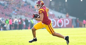 Drake London addresses health, shares surprising Caleb Williams story at USC spring game