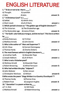 31K views · 204 reactions | English Literature Quiz 10 MCQS #fblifestyle | Franklin - Online LET, CSE, IELTS & Celpip Private Tutorial | Facebook