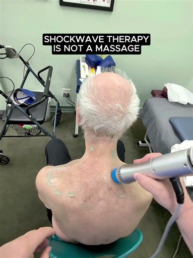 What shockwave therapy actually does to tight muscles #shorts #therapy