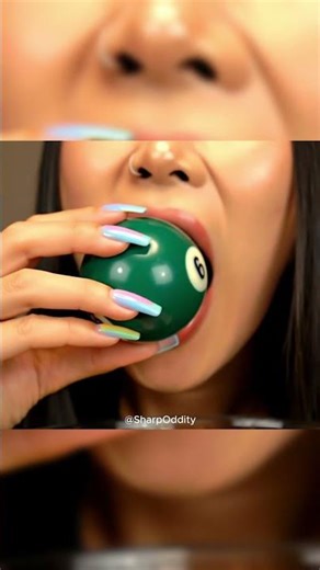 Surprise Candy Ball ASMR 🍫| Billiard Ball Turns Chocolate #oddlysatisfying #sharpoddity #aigenerated