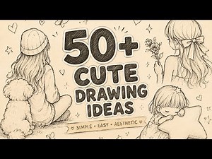 50+ Cute & Easy Drawing Ideas ✨ Simple Aesthetic Sketches for Beginners | Cute and easy drawing🌸