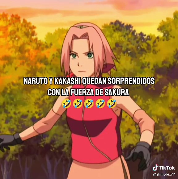Sakura sorprende a Naruto y Kakashi con su fuerza