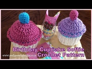 Birthday Cupcake Softie Crochet Pattern
