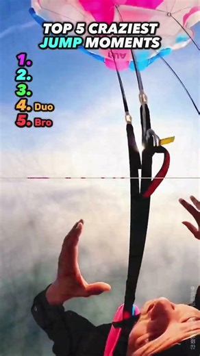 🪂Top 5 Craziest Jump Moments 🪂#top5 #funny #fail #jump #parachute