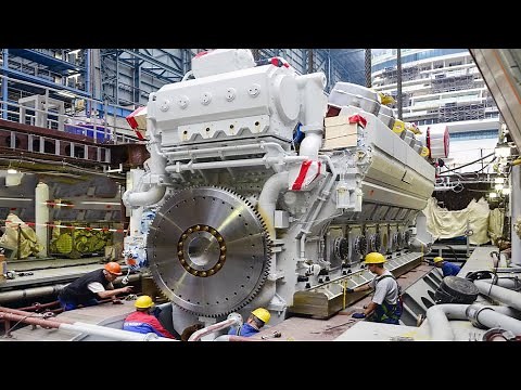 Building The Most Powerful Engine in the World And Engine Crankshaft Exchange Process