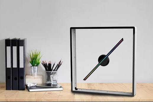 インテリアとしても映える！何もないところにLEDのホログラムを投影できる不思議なファン「Trekta」｜@DIME アットダイム