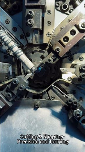 Compression Spring Machine Production Watch the Precision in Action!