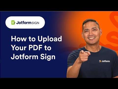 Upload PDF to Jotform Sign (Step-by-Step)