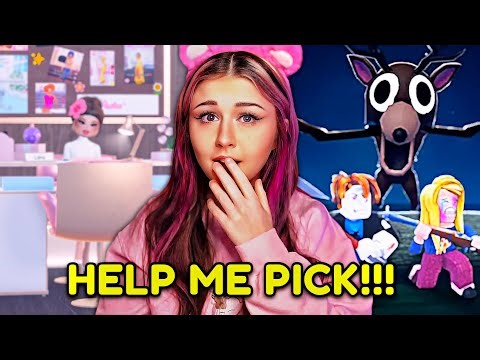 CHAT PICKS EVERY ROBLOX GAME WE PLAY 😭 also join to be in a special video 😳 | LIVE